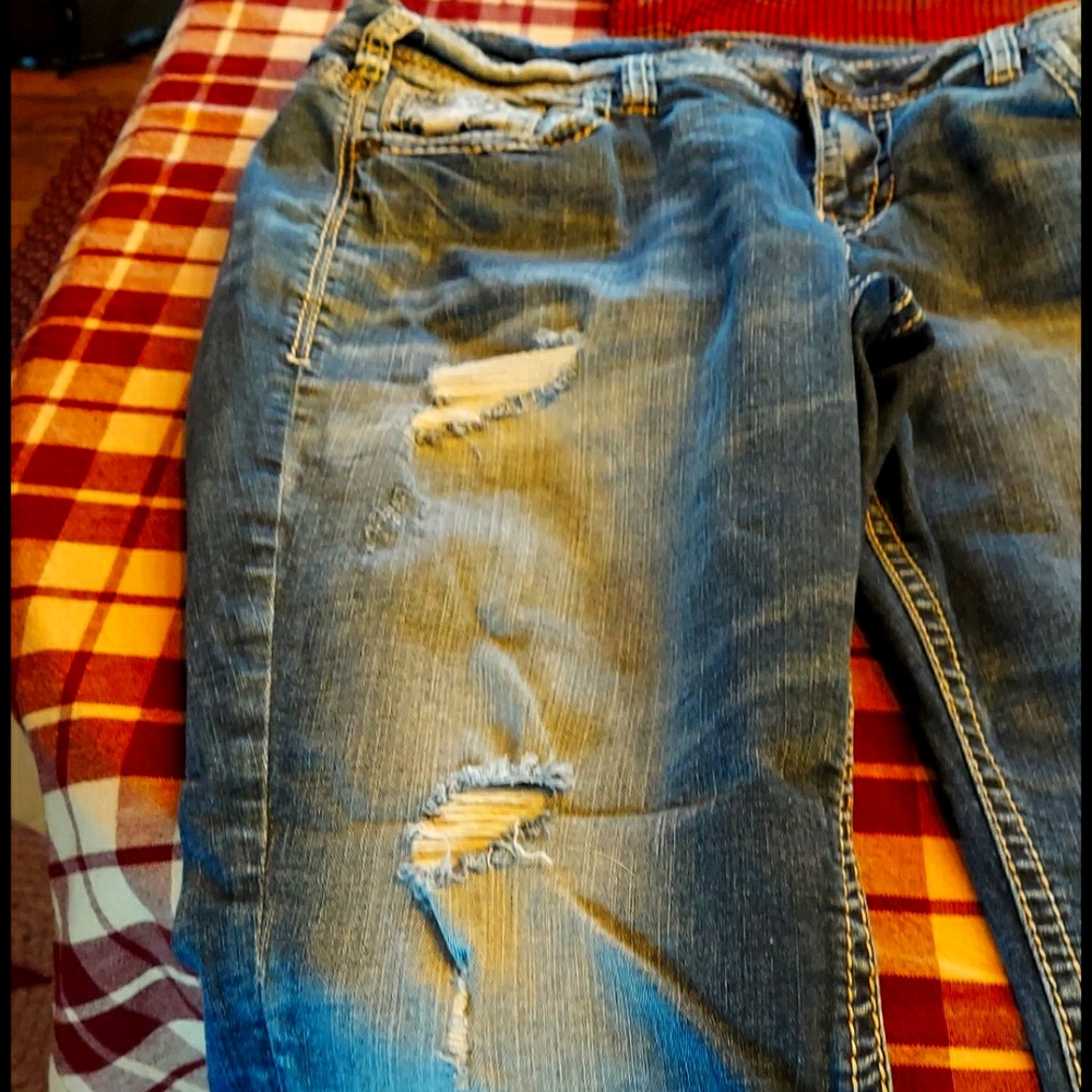 Silver jeans